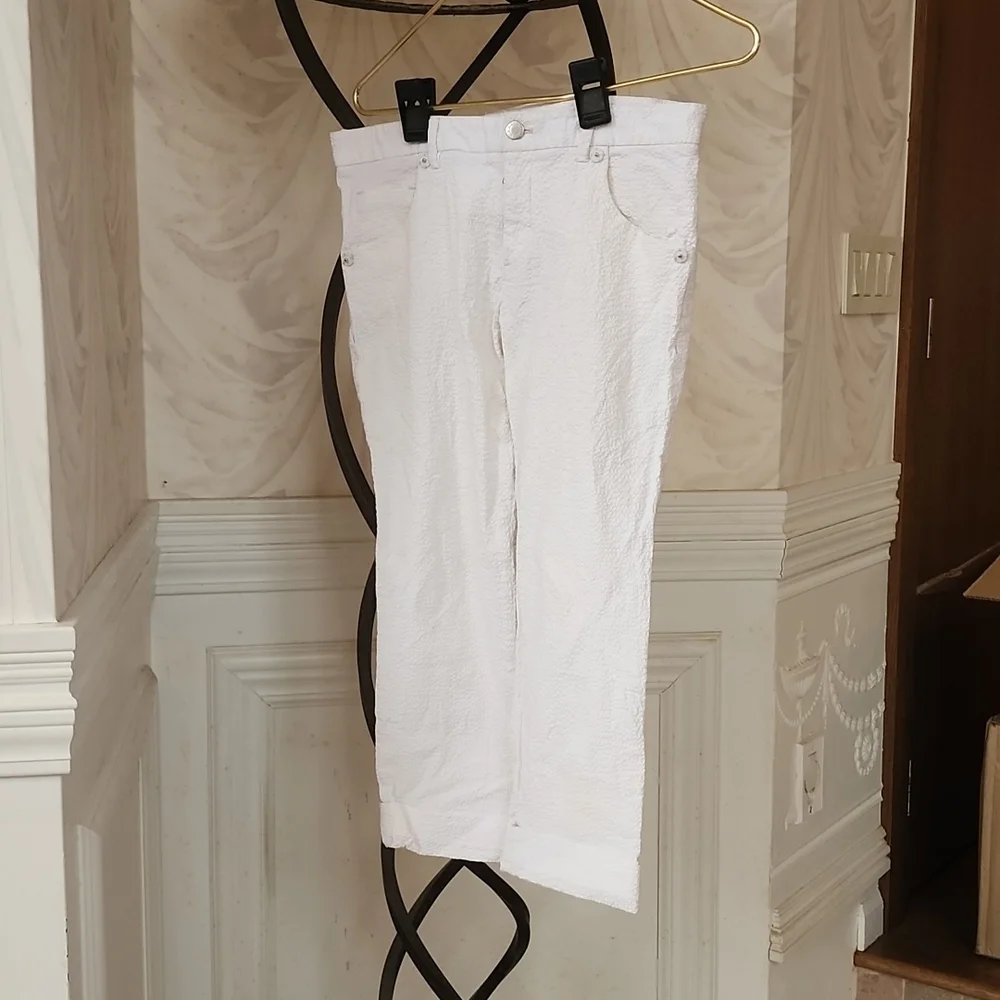Prada white stretch pants. Vintage!